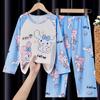 Pijama Infantil para Meninos, Novo Estilo Primavera e Outono 2026, Conjunto Fino de Manga Longa, Roupa de Casa Princess da Moda para Usar ao Ar Livre