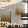 Placa de Soporte para Pata de Mesa Acrílica en Forma de V, Color Amarillo Degradado Té, Procesamiento de Pata de Mesa Flotante para Mesa Consola, Mesa de Café, Escritorio