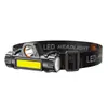 Linterna frontal LED de luz fuerte para exteriores, recargable, multifuncional, con imán, luz de trabajo Cob, súper brillante, estilo camping, luz para pesca