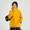 Set de dos piezas desmontable 3 en 1 para mujer Chaqueta cortavientos para exteriores Traje de montañismo de talla grande repelente al agua para hombre
