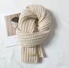 Bufanda de Punto de Color Sólido para Invierno Bufanda Gruesa de Lana para Mujeres y Estudiantes Pareja Popular en Línea Moda Coreana Versátil Cabello