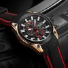 Reloj de Hombre Marca Megir Cronógrafo Multifuncional Deportivo Silicona Masculino Cuarzo Deportivo 2144