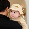 Gorros para Bebé, Sombreros Finos de Protección Solar para Primavera y Otoño, Sombreros de Ala Ancha para Niños, Sombreros de Sol para Niños y Niñas, Sombreros de Cubo Cortavientos con Visera Solar