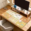 Mouse Pad de Pano Jiaji Estilo Americano Fresco, Tapete de Mesa Antiderrapante para Computador Extra Grande, Tapete de Proteção de Superfície de Mesa de Escritório