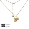 Colar com Pingente de Borboleta em Aço Inoxidável Estilo Ins Transfronteiriço Acessórios de Joias Verão Feminino de Luxo Leve Nicho Sensação de Alto Padrão