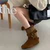 Otoño 2026 Nuevo Modelo Piel Suave Mate Estilo Vintage Hebilla Punta Ancha Botas tipo Martin Planas para Mujer Sin Cordones Botines de Trabajo