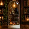 Lámpara de ambiente innovadora de diseño lindo peculiar para escena transfronteriza de Amazon, lámpara de atmósfera con cubierta de vidrio de Halloween