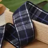 Acessórios de laço de fita xadrez colorida estilo academia, presilhas de cabelo, decorações para sapatos, chapéus, decorações de laço, acessórios de vestuário, fitas