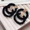 Novedad Otoño e Invierno 2024 Cuerda para el Cabello Retorcida de Alta Elasticidad Engrosada con Logo de Oso Trenzas Duraderas para Niñas Accesorios para el Cabello