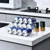 Caixa de Armazenamento Plástica Transparente para Geladeira de Grande Capacidade Reabastecimento Automático Armazenamento de Bebidas Organização da Cozinha Uso Doméstico