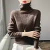 Suéter de Tricô Gola Alta Slim Fit Transfronteiriço, Novo Outono/Inverno 2026 Feminino Macio Pulôver