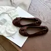 Zapatos Planos para Mujer Chuyuji Estilo Retro Francés con Lazo y Tacón Bajo 2026 Nuevo Verano Versátiles Simples para Ir al Trabajo