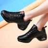 Amo Dançar Sapatos de Dança de Couro Sapatos de Dança Quadrada Femininos Novo Estilo Sapatos de Dança Jazz Solado Macio Sapatos de Dança Moderna tamanho grande