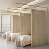 Suporte para Cortina de Divisória de Cama de Beleza com Haste Longa em Forma de U de Ferro Estrutura de Suporte para Cortina de Cama de Clube de Saúde Salão de Beleza