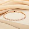 Pulsera rectangular de moda coreana para mujer, pequeña y exquisita, diseño de alta gama, combinable con todo, tendencia de diamantes completos, joyería creativa simple
