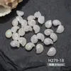 Abalorios para Uñas con Forma de Estrella de Mar y Concha Aurora Serie Océano Concha Resina Accesorios para Uñas DIY Decoración de Uñas Portátil