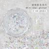 Joyería para uñas lentejuelas de estrella de cinco puntas mini estrella de cinco puntas pieza brillante brillo corazón de amor pequeñas lentejuelas joyería de hadas