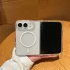 Adecuado para iPhone 18 DUO, funda plegable de alta transparencia para teléfono, cubierta abatible magnética 2 en 1 de acrílico para Apple