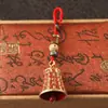 Colgante de Campana del Sutra del Corazón de Aceite Rojo Original, Llavero Tejido a Mano, Campana de Escritura, Campana de Cobre, Colgante para Llaves de Coche