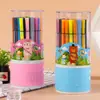 Plumas de Acuarela Lavables para Niños Suministros de Pintura Artística para Estudiantes Plumas de Garabateo de Colores para Jardín de Infancia Set de Papelería