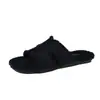 Pantuflas de mujer de estilo francés con suela plana y forro de pelo, nuevas zapatillas de algodón de lujo de alta gama para otoño e invierno 2026, ideales para el hogar y el exterior.