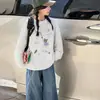 Conjunto de Ropa de Otoño para Niñas 2026 Nuevo Estilo para Niños Medianos y Mayores Camiseta de Manga Larga con Estampado de Dibujos Animados Jeans Conjunto de Dos Piezas Ropa para Principios de Otoño