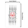 Sello Sagrado de Loto Puro Nuevas Calcomanías de Tatuaje Coloridas Calcomanías Lindas para el Dorso de la Mano No Tóxicas Fáciles de Limpiar Calcomanías de Brazo de Alta Gama y Hermosas