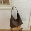 Bolso grande de mujer simple y retro, nuevo bolso de hombro de moda para ir al trabajo 2026, bolso tote relajado, bolso tipo cubo