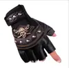 Luvas de Meio Dedo Caveira Fantasma Pirata para Homens e Mulheres Ciclismo ao Ar Livre Fitness Antiderrapantes Luvas de Performance para Esportes de Ciclismo