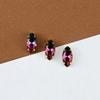 Nuevo 9*18mm ojo de caballo garra dorada turmalina taladro color degradado gema diy joyería piedra cristal joyería al por mayor
