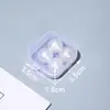 Caixa de Armazenamento Caixa Quadrada Pequena Caixa Quadrada de Plástico Transparente Caixa Quadrada Pequena Caixa de Fones de Ouvido Caixa de Armazenamento de Joias Caixa para Peças Pequenas