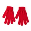 Guantes a Prueba de Frío 100% Lana Pura Color Sólido Otoño e Invierno Tejidos a Mano Cortavientos Unisex Cálidos