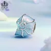 Aifulu Transfronterizo Azul Soñador Concha Perlas Cobre Chapado en Platino Vida Marina Pulsera DIY Perlas Sueltas