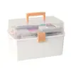 Caja de almacenamiento especial para manicurista BNBSN, caja de almacenamiento multi-capa compartimentada para herramientas de uñas, caja de herramientas portátil de mano