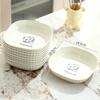 Prato de Mesa para Ossos Lixo Doméstico Prato de Ossos Grau Alimentício Prato Pequeno Prato para Lanches Frutas com Base Armazenamento