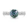 Anillo de Encaje Cortado con Forma de Fuegos Artificiales de Gemas de Colores Más Vendido en Douyin para Mujer Anillo de Dedo Super Brillante Chapado en Oro Real con Diamante de Alto Carbono Transmisión en Vivo Dropshipping