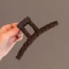 Novo Presilha Coreana de Leopardo de Alta Qualidade, Presilha de Tubarão Versátil e Fashion no Topo da Cabeça, Acessório de Cabelo Retrô