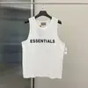 Camiseta Chaleco Niebla High Street Verano Doble Línea Esenciales Pecho Carta de Silicona Chaleco de Baloncesto Hombres Americanos