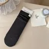 Calcetines estilo Miu, nuevos calcetines finos apilados de rayas verticales y puntos para mujer de otoño e invierno, estilo coreano, simples y versátiles, tela suave con carácter único