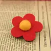 Tocado de estilo coreano, flor de lana, flequillo, pegatinas para el cabello de bebé, flor pequeña, palo mágico universal para el cabello, accesorios para el cabello para niños, venta al por mayor