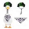 Peruca Afro Divertida Bicolor para Pets Peruca Cacheada de Palhaço Universal para Gatos, Cachorros e Patos para Festas de Feriado e Sessões de Fotos