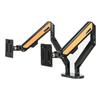 Soporte para monitor de computadora de doble pantalla de 13 a 32 pulgadas, soporte para monitor telescópico giratorio elevable
