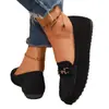 Nuevos Zapatos de Mamá de Estilo Transfronterizo para Primavera y Otoño, Mocasines Planos, Slip-On, Versátiles, Suela Blanda, Cómodos, Zapatos de Una Sola Pieza de Boca Baja