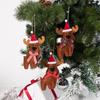 2024 Comércio Exterior Transfronteiriço Árvore de Natal Novo Pingente Pequeno Pingente de Rena para Árvore de Natal Árvore de Natal Fofo Pingente de Alce