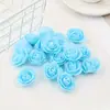 Venda Direta da Fábrica 3,5 cm Flores Rosa de Espuma Simulada Materiais Artesanais Guirlandas Decorativas DIY Cabeças de Flores Artificiais Atacado