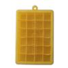 Molde de cubo de gelo de silicone com 24 cubos quadrados e tampa para máquina de gelo doméstica em estoque no atacado