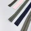 Não personalizado. Zíper de 3 bordas de tecido para abrir e fechar saias, bolsos de travesseiro, acessórios de vestuário, zíper de nylon universal com trava automática