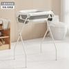 Soporte para lavabo de baño para bebé, soporte para bañera, mesa de baño para bebé, mesa de lactancia, soporte para ropa con soporte para realce sin dobleces