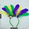 Ornatos de Carnaval Europeus e Americanos de Fábrica Faixas de Cabeça de Carnaval Presentes para Festas de Carnaval Ornatos Amarelos Verdes Roxos