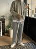 MYQ Henry Suéter de Punto con Cuello Retorcido para Hombre Invierno Cálido Perezoso Ropa Moda Coreana Holgado